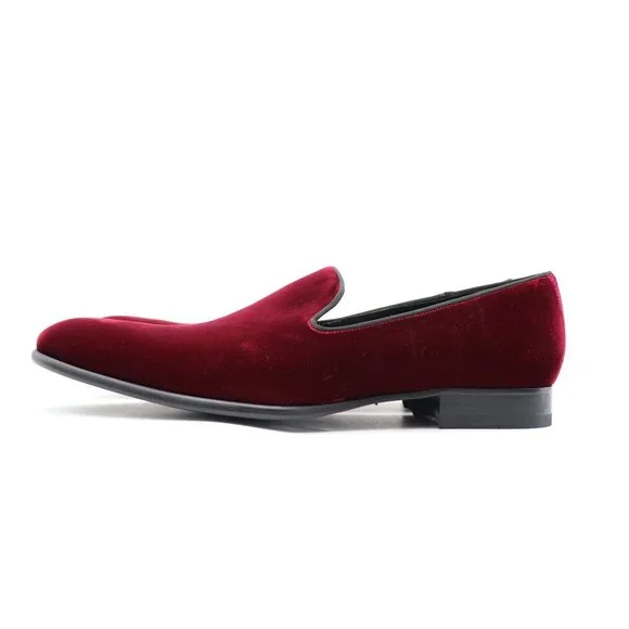 To Boot New York Velvet Burgundy Men's Size 11 Slip On Dress Shoes